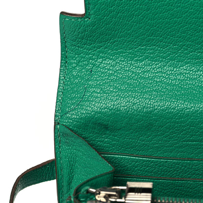 Hermes Chevre Mysore Kelly Longue Wallet Menthe 9 of 12