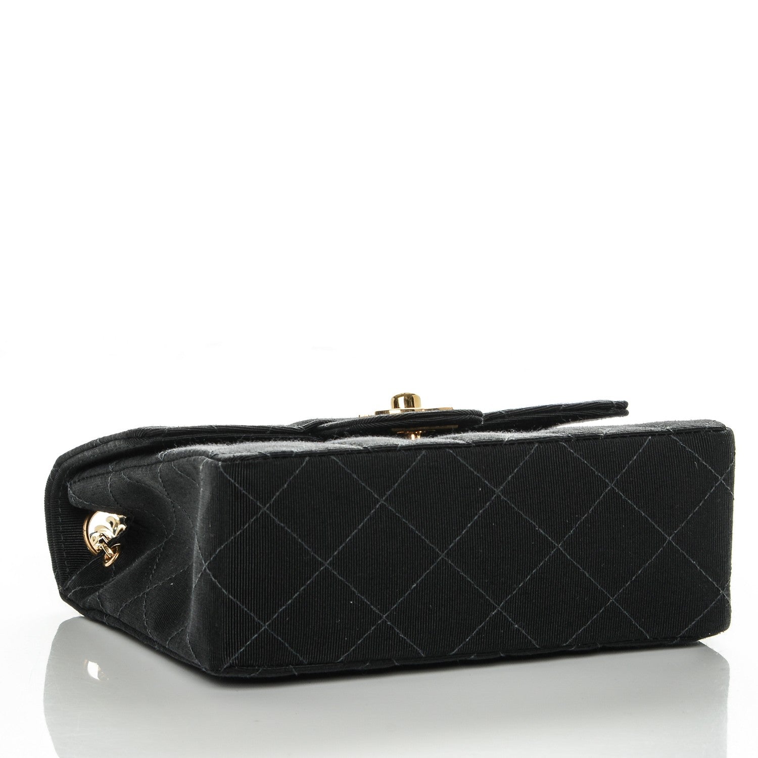 Chanel Grosgrain Quilted Mini Square Flap Black 4 of 7