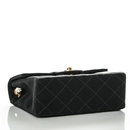 Chanel Grosgrain Quilted Mini Square Flap Black 4 of 7