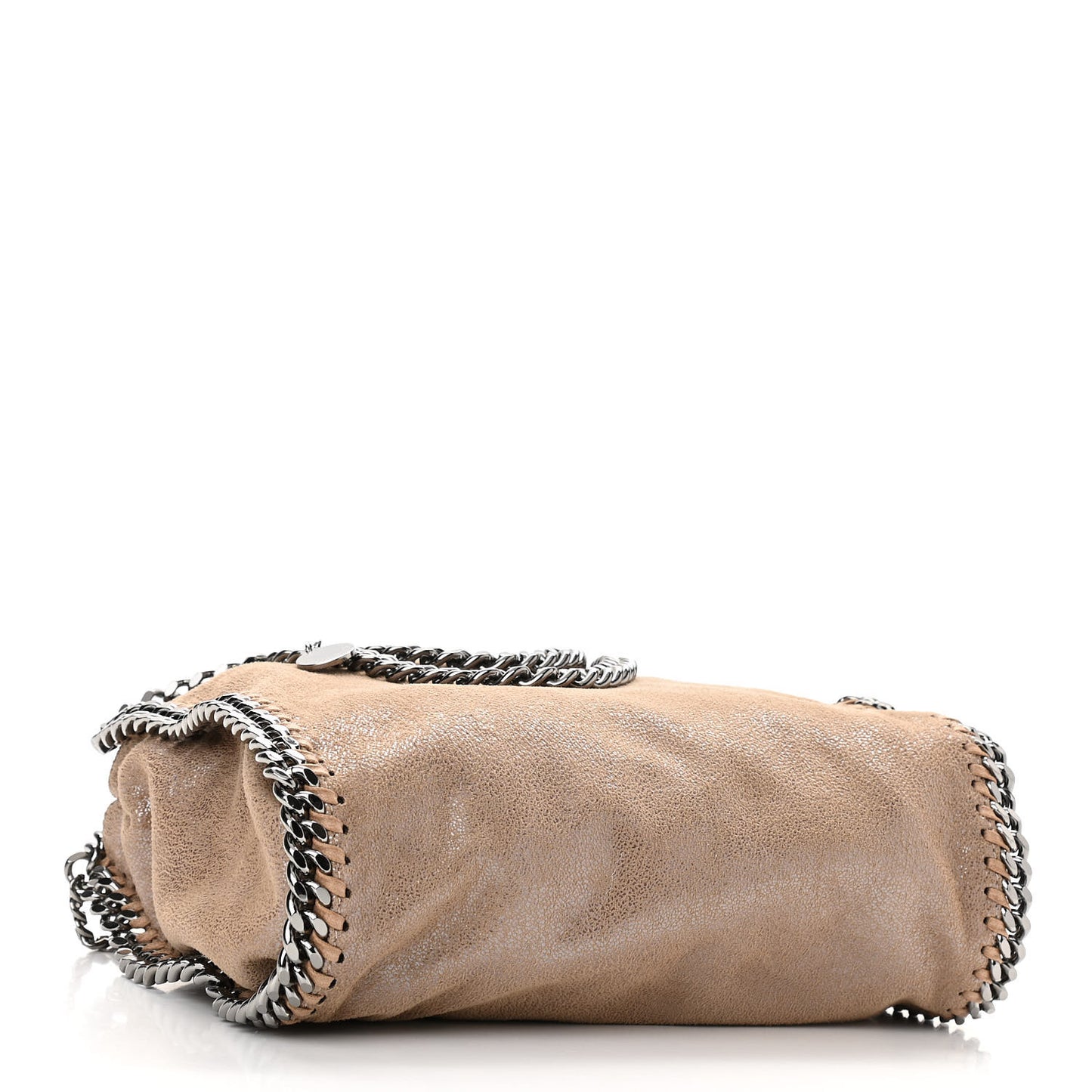 Shaggy Deer Mini Falabella Fold Over Tote Beige