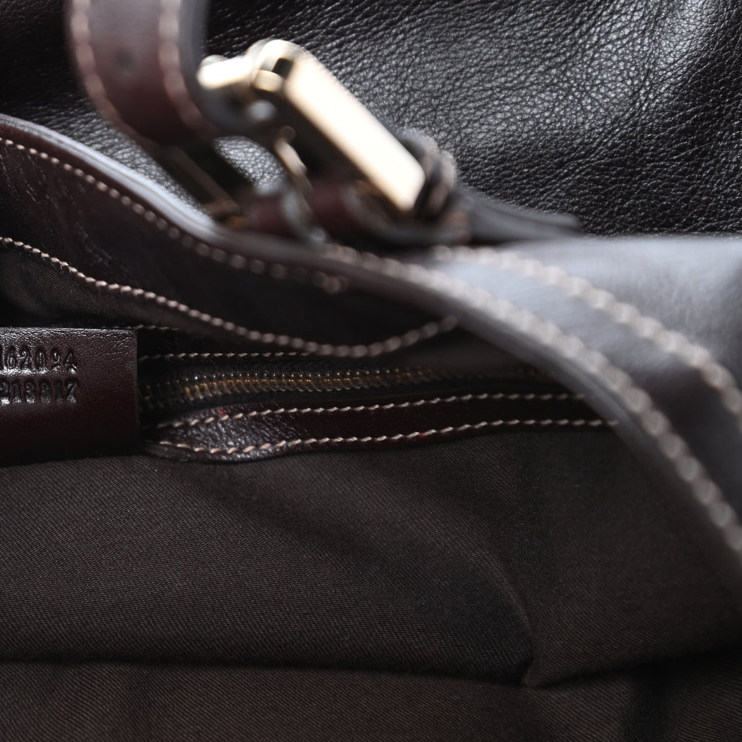 Calfskin Medium Britt Tote Dark Brown