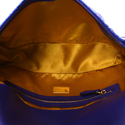 Fendi Sequin Paillettes Shiny Nappa Sex and the City Baguette Viola Purple Rain 5 of 12
