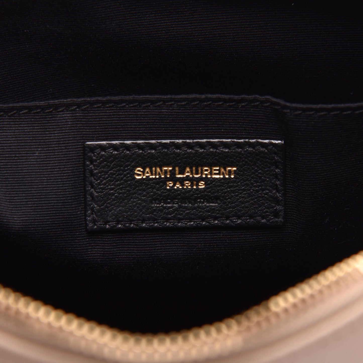 Calfskin Matelasse Monogram Lou Camera Bag Dark Beige