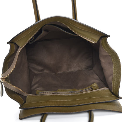 Celine Drummed Calfskin Mini Luggage Jungle 5 of 20