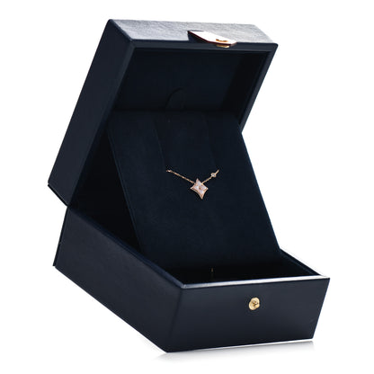 Louis Vuitton 18K Pink Gold Diamond Pink Mother of Pearl Color Blossom BB Star Pendant Necklace 6 of 6