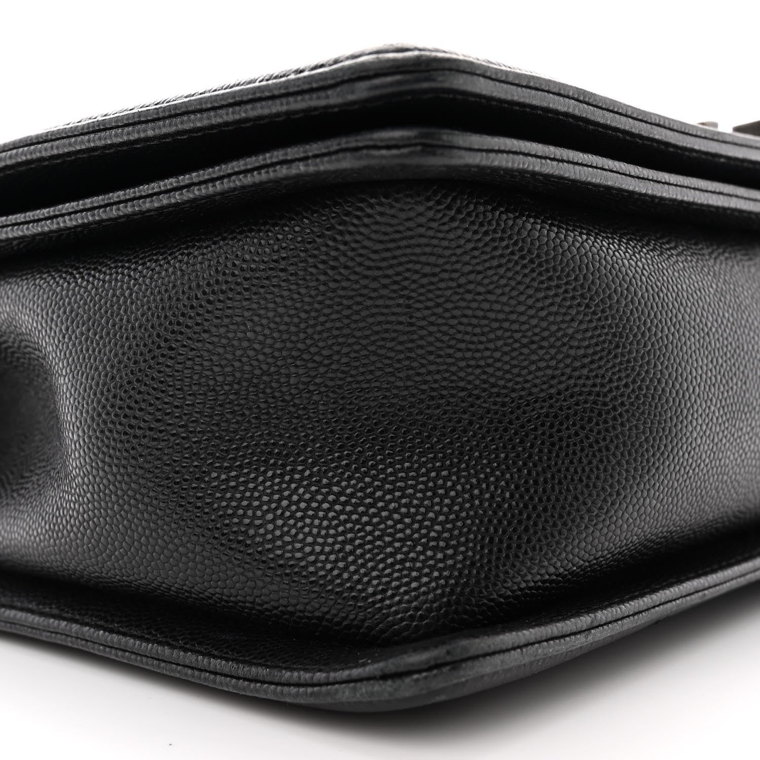 Chanel Caviar Chevron Quilted New Medium Boy Flap Black 9 of 14