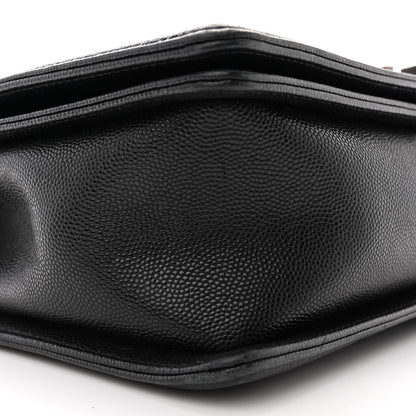 Chanel Caviar Chevron Quilted New Medium Boy Flap Black 9 of 14