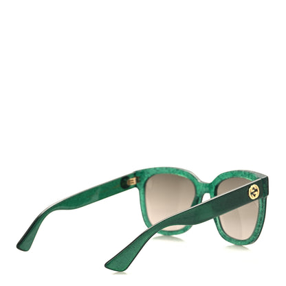 Gucci Acetate Square GG0034S Sunglasses Green 4 of 7