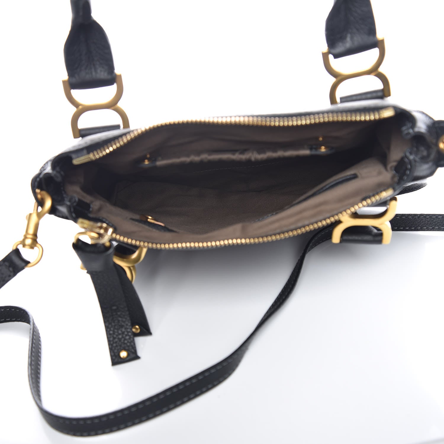 Chloe Calfskin Small Marcie Satchel Black 5 of 11