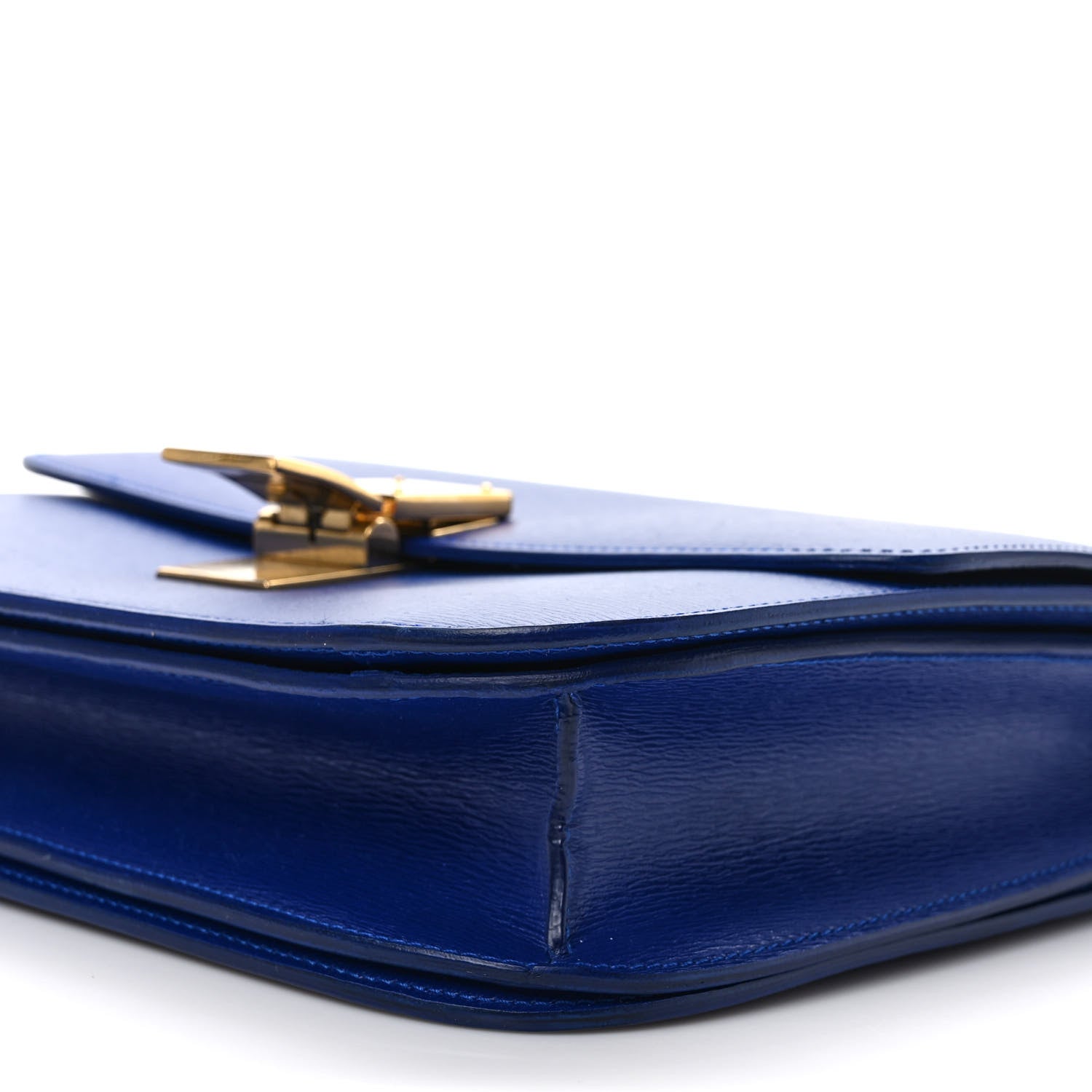 Celine Liege Calfskin Medium Classic Box Flap Bag Indigo 9 of 9