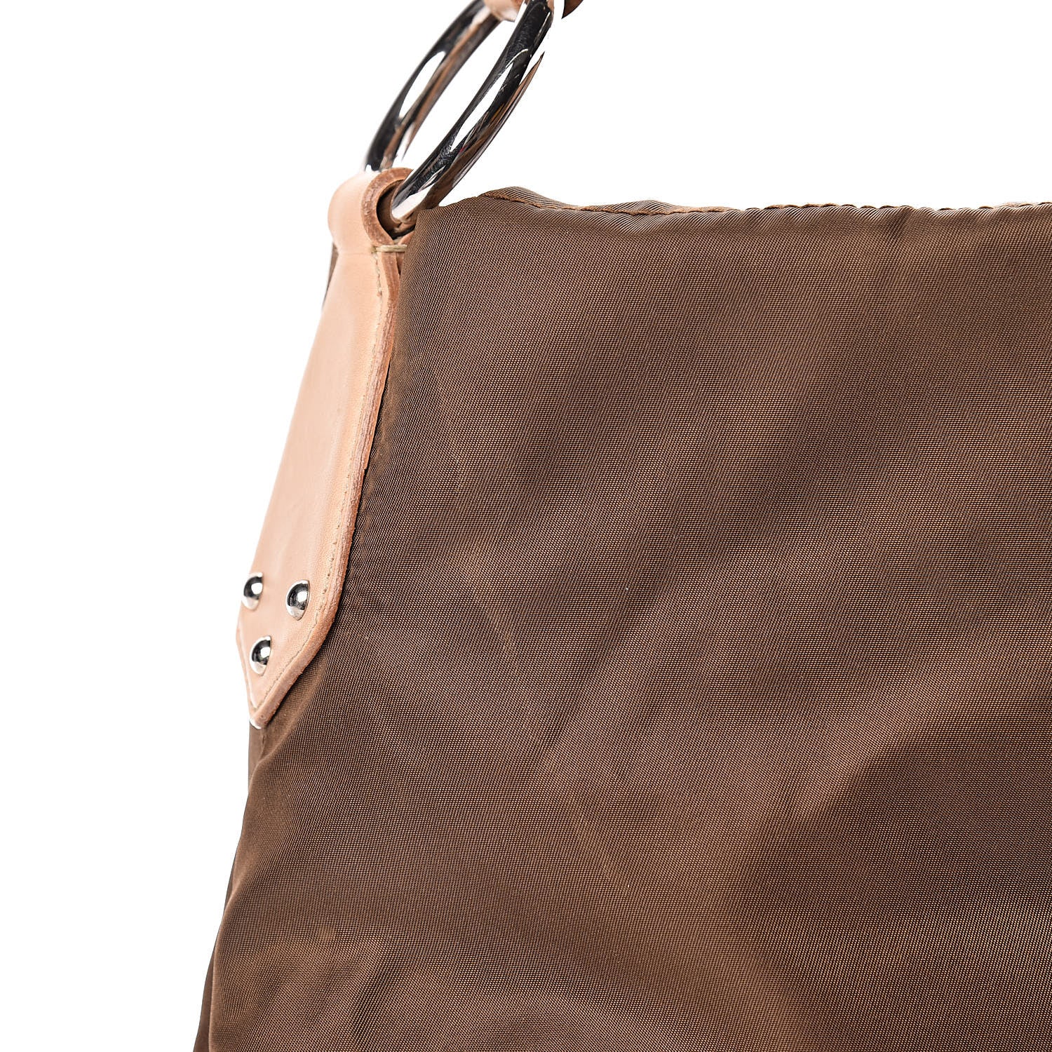 Prada Tessuto Nylon Jacquard Logo Hobo Bruciato 11 of 14