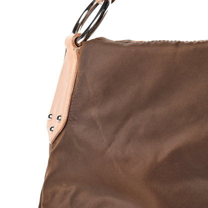 Prada Tessuto Nylon Jacquard Logo Hobo Bruciato 11 of 14