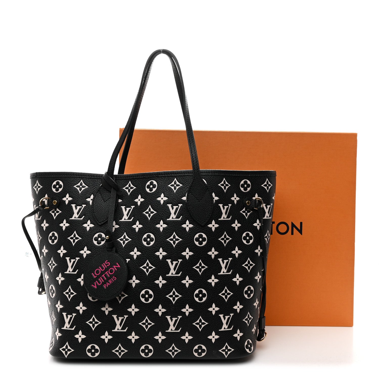 Louis Vuitton Empreinte Spring In The City Neverfull MM Black White Pink 12 of 12