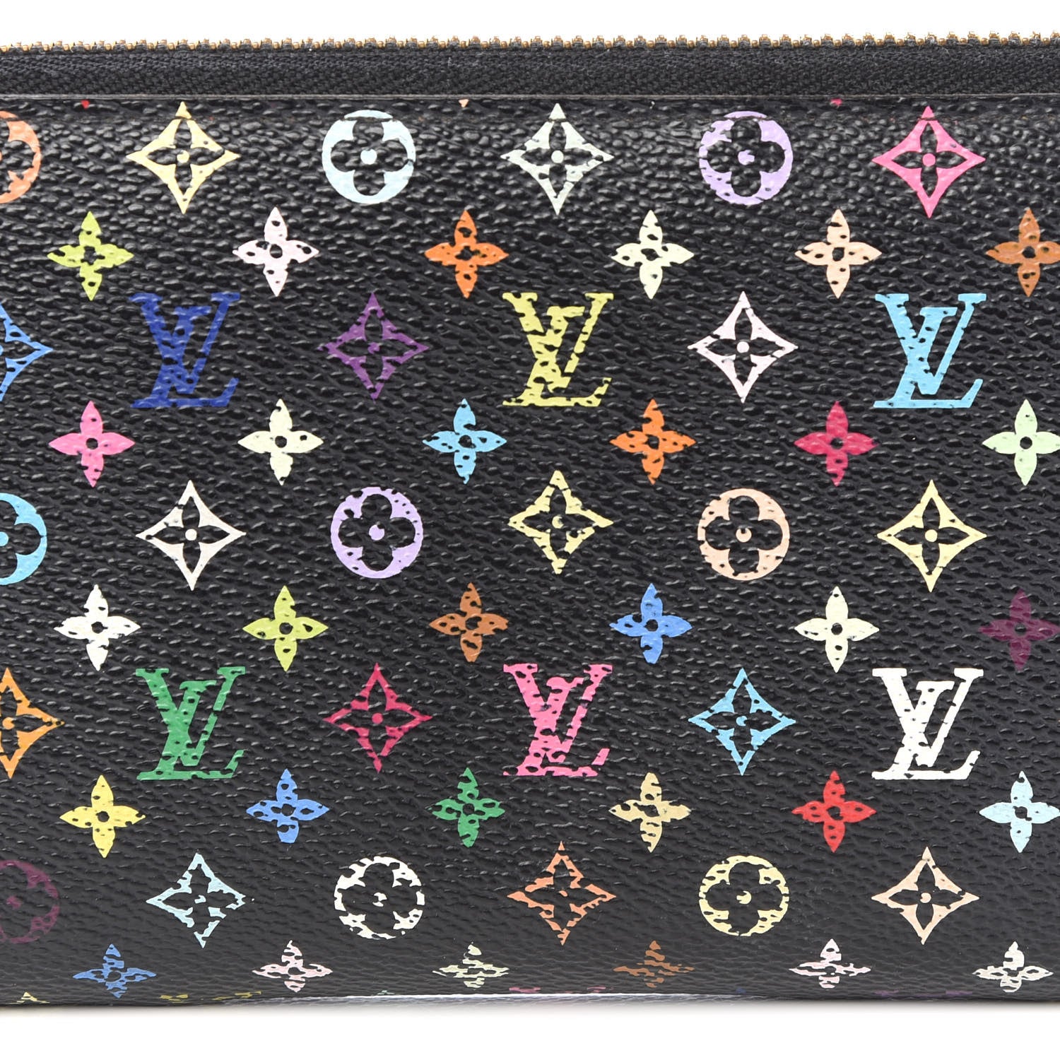 Louis Vuitton Monogram Multicolor Zippy Wallet Black Grenade 9 of 9