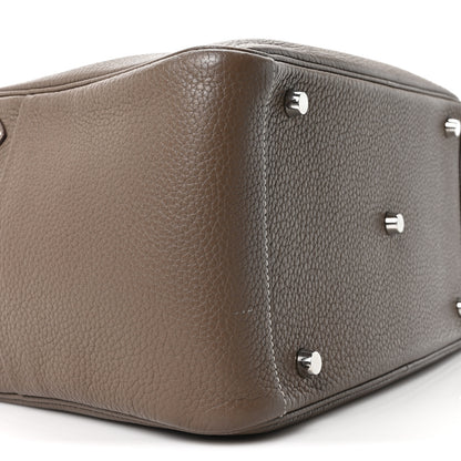 Hermes Taurillon Clemence Lindy 30 Etoupe 9 of 10