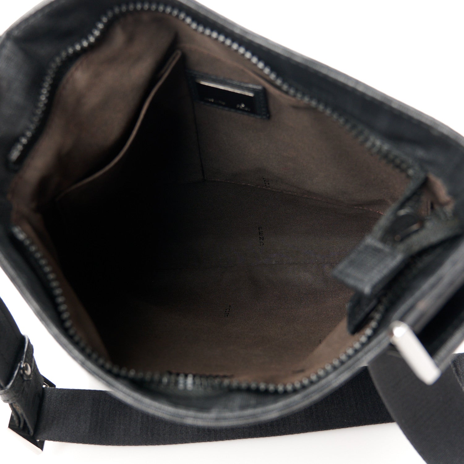 Fendi Zucca Spalmati Messenger Bag Black 5 of 10