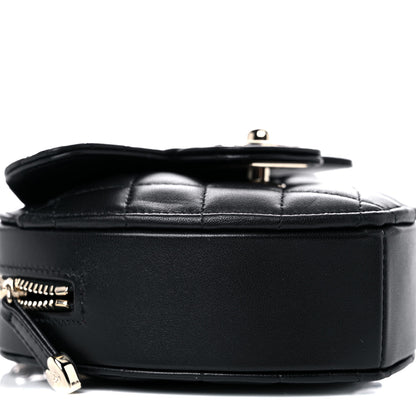 Chanel Lambskin Quilted CC In Love Heart Clutch With Chain Black 8 of 10