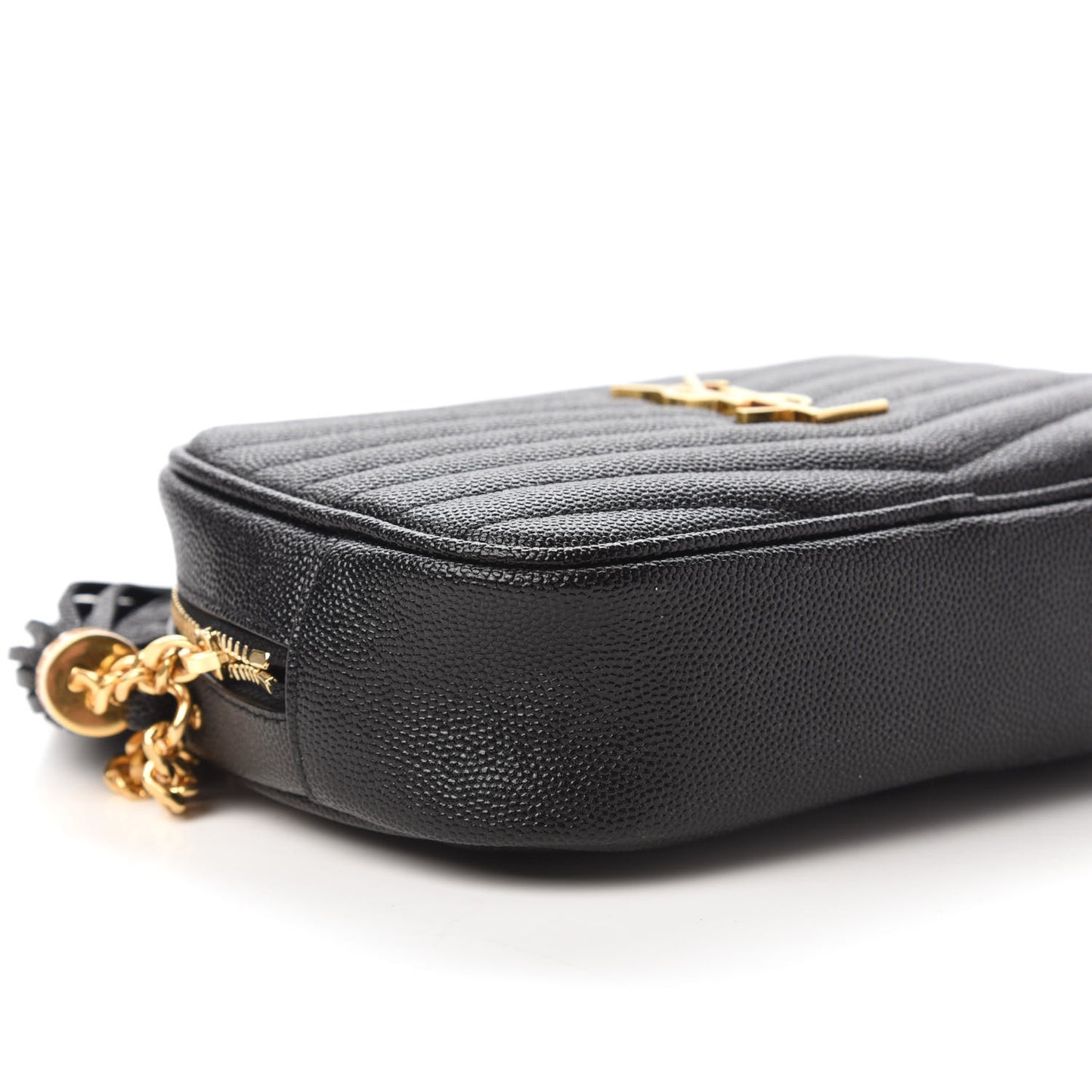 Grain De Poudre Matelasse Monogram Mini Lou Camera Bag Black