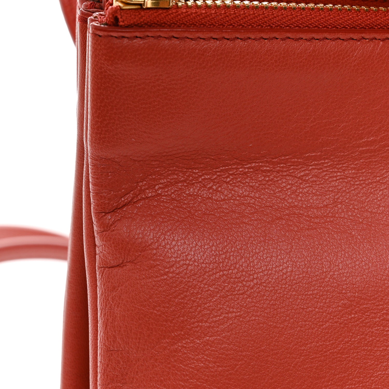 Celine Lambskin Large Trio Crossbody Bag Copper 13 of 14