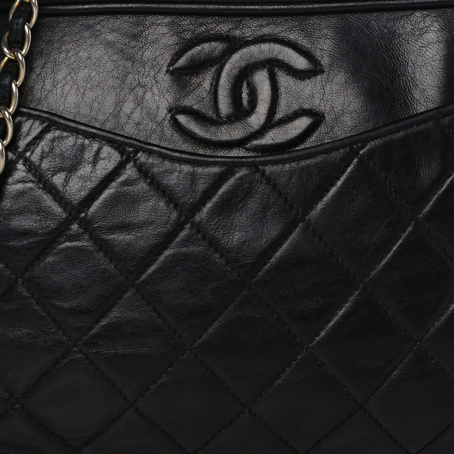 Chanel Lambskin Quilted Tassel Camera Case Black 7 of 12