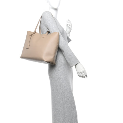 Saint Laurent Calfskin Large Shopping Tote Dark Beige 2 of 12