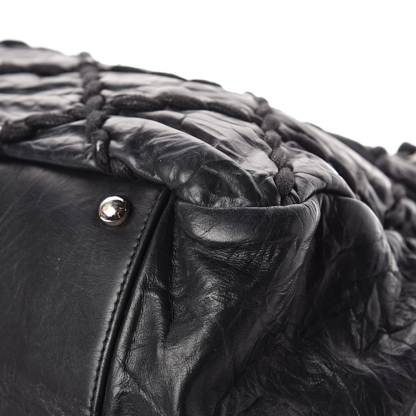 Calfskin Ultra Stitch Tote Black