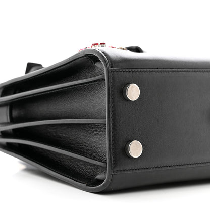 Saint Laurent Calfskin Crystal Embellished Nano Sac de Jour Black 8 of 10