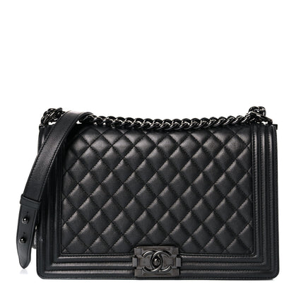 Chanel Caviar Quilted New Medium Boy Flap So Black 1 of 19