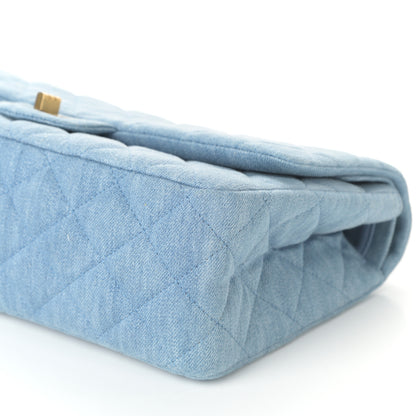 Chanel Denim Quilted 2.55 Reissue 226 Flap Light Blue 10 of 10