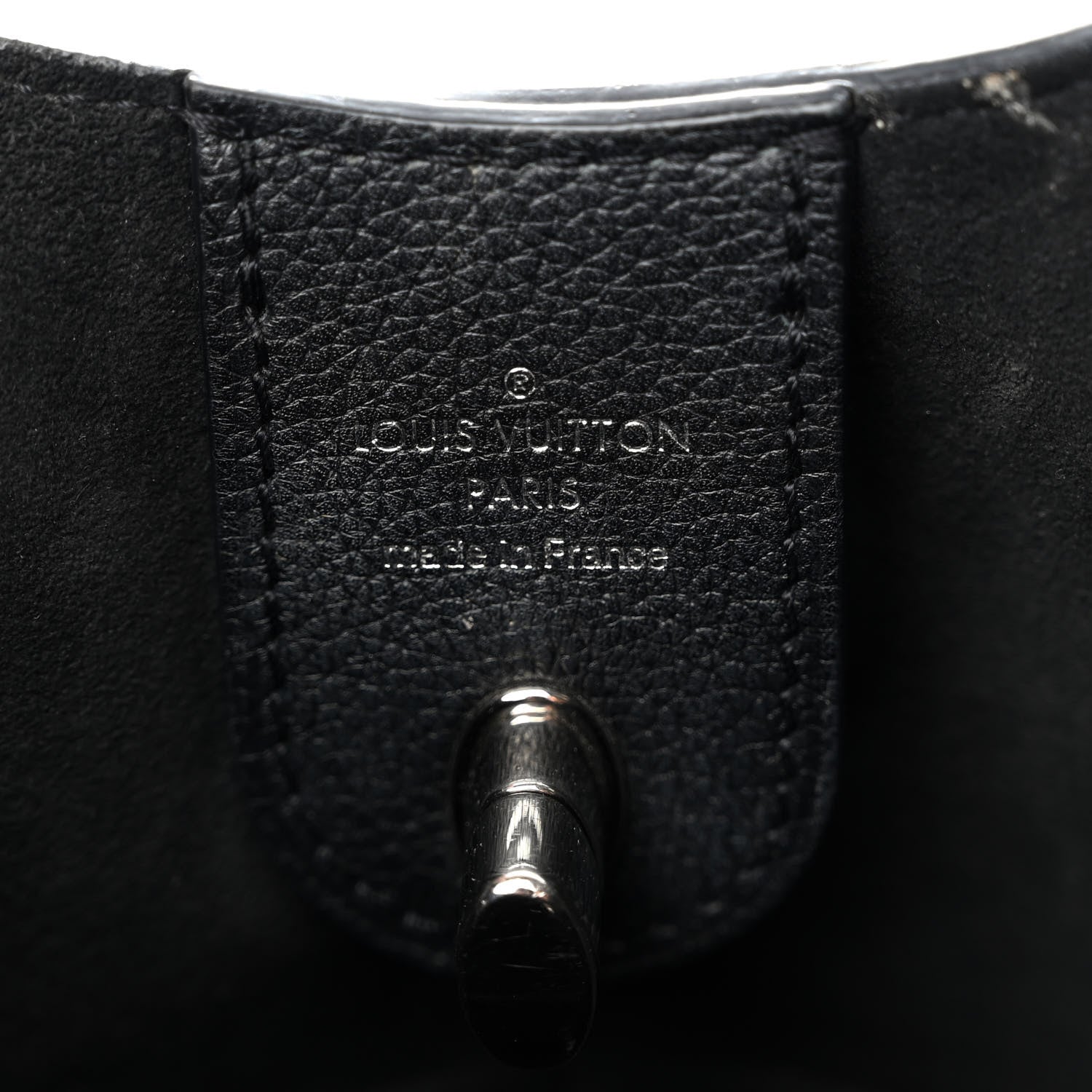 Louis Vuitton Calfskin Lockme Hobo Black 6 of 10