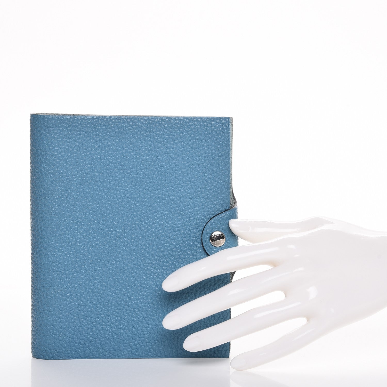 Hermes Togo Ulysse PM Agenda Cover Blue Jean 2 of 10