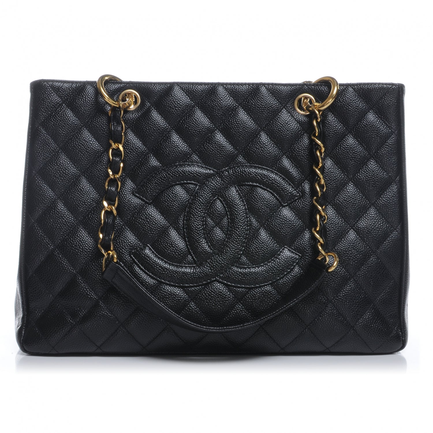 Chanel Caviar Quilted Grand Shopping Tote GST Black 1 of 9