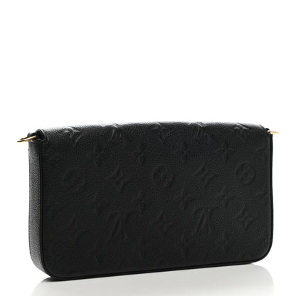Louis Vuitton Empreinte Pochette Felicie Chain Wallet Black 2 of 7
