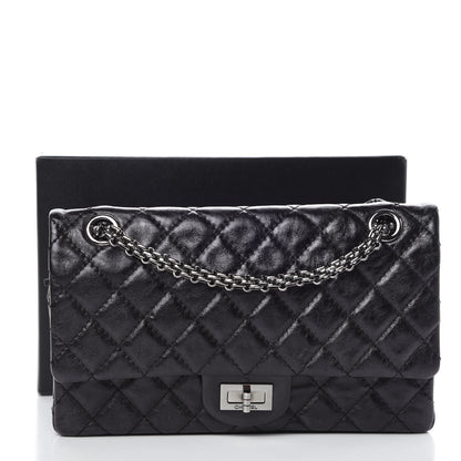 Chanel Metallic Aged Calfskin Quilted 2.55 Reissue 225 Flap Black 11 of 11
