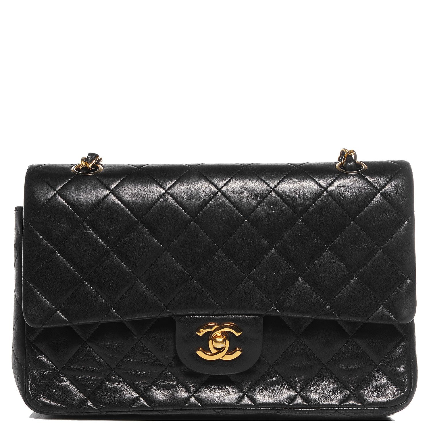 Chanel Lambskin Medium Double Flap Black 1 of 8