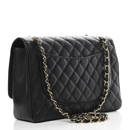 Chanel Caviar Quilted Maxi Double Flap Black 4 of 15