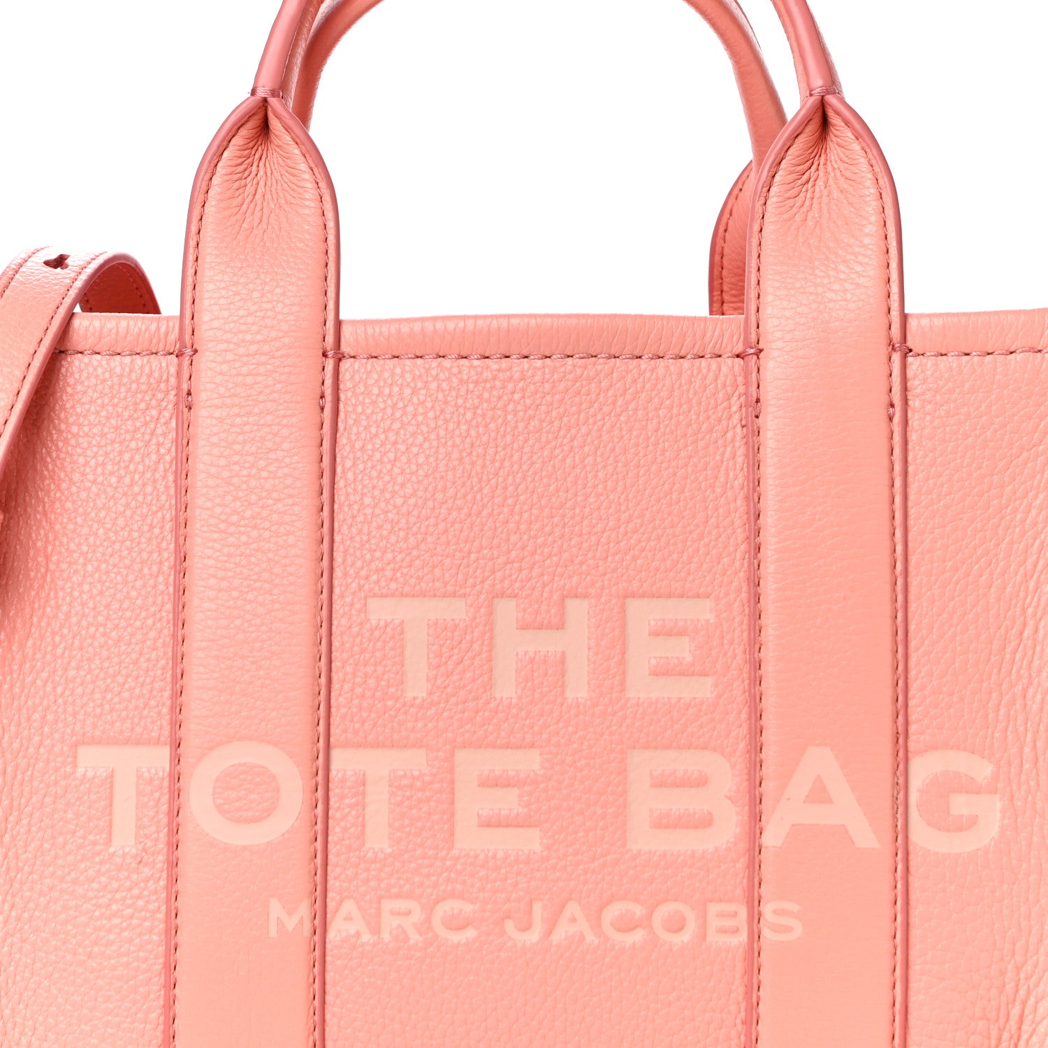 Marc Jacobs Grained Calfskin Small The Tote Bag Southern Peach 10 of 14