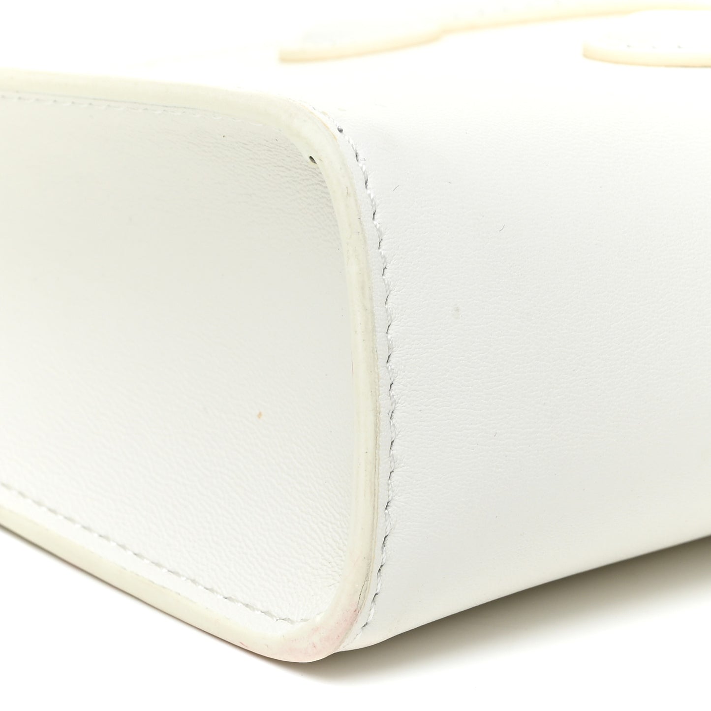 Smooth Calfskin Cuir Triomphe Shoulder Bag White