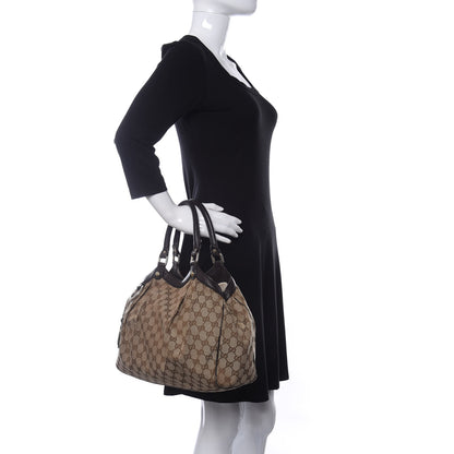 Gucci Monogram Medium Sukey Tote Dark Brown 2 of 14