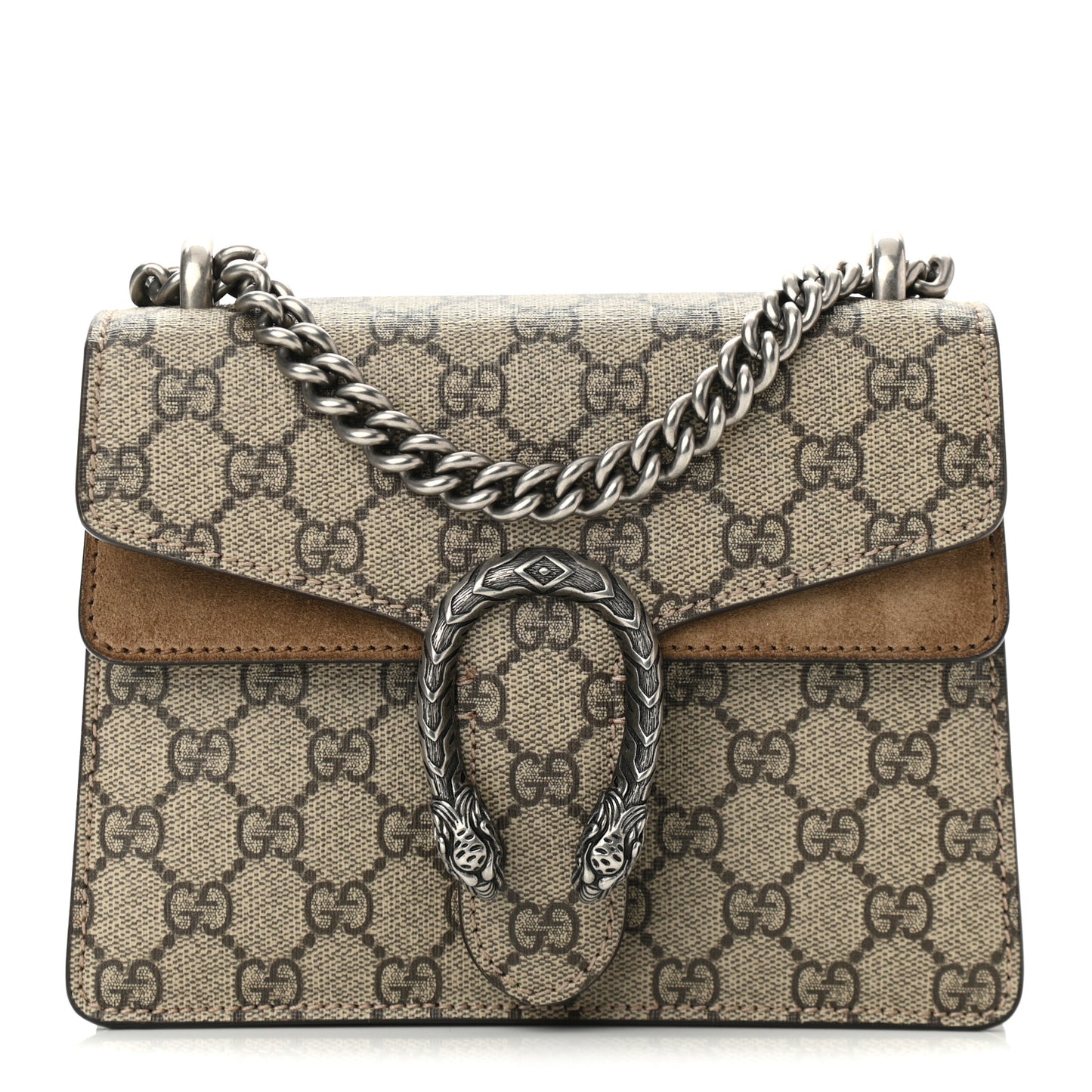 GG Supreme Monogram Mini Dionysus Shoulder Bag Taupe