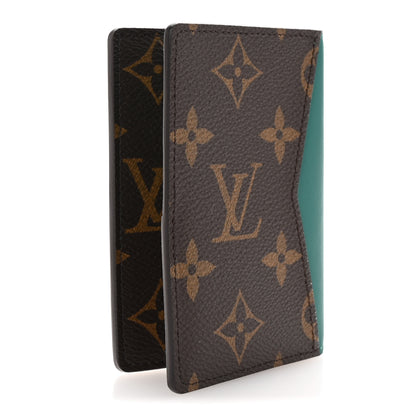 Louis Vuitton Monogram Macassar Pocket Organizer NM Borneo Green 3 of 7
