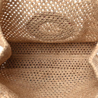 Louis Vuitton Raffia Calfskin Hawaii OnTheGo MM Natural Fuchsia 5 of 8