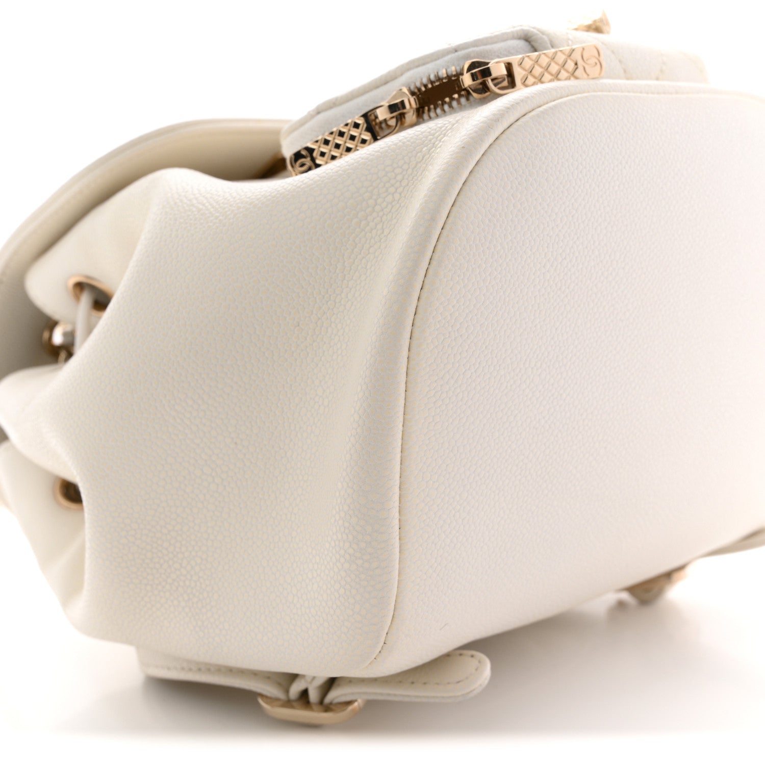 Chanel Caviar Quilted Mini Business Affinity Backpack White 9 of 12