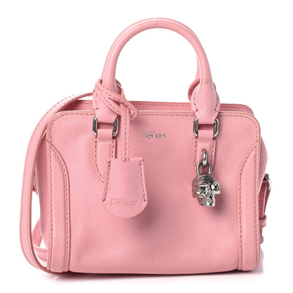 Alexander McQueen Pebbled Calfskin Mini Skull Padlock Zip Around Tote Petal 1 of 4