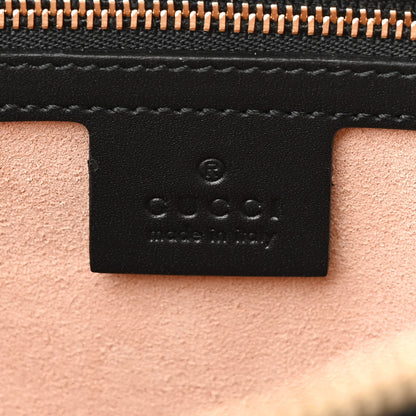 Gucci Suede Patent GG Web Medium Ophidia Top Handle Dome Bag Black 5 of 8