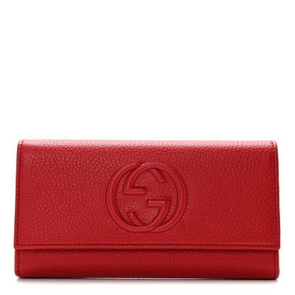 Gucci Cellarius Calfskin Soho Continental Wallet Vibrant Red 1 of 9