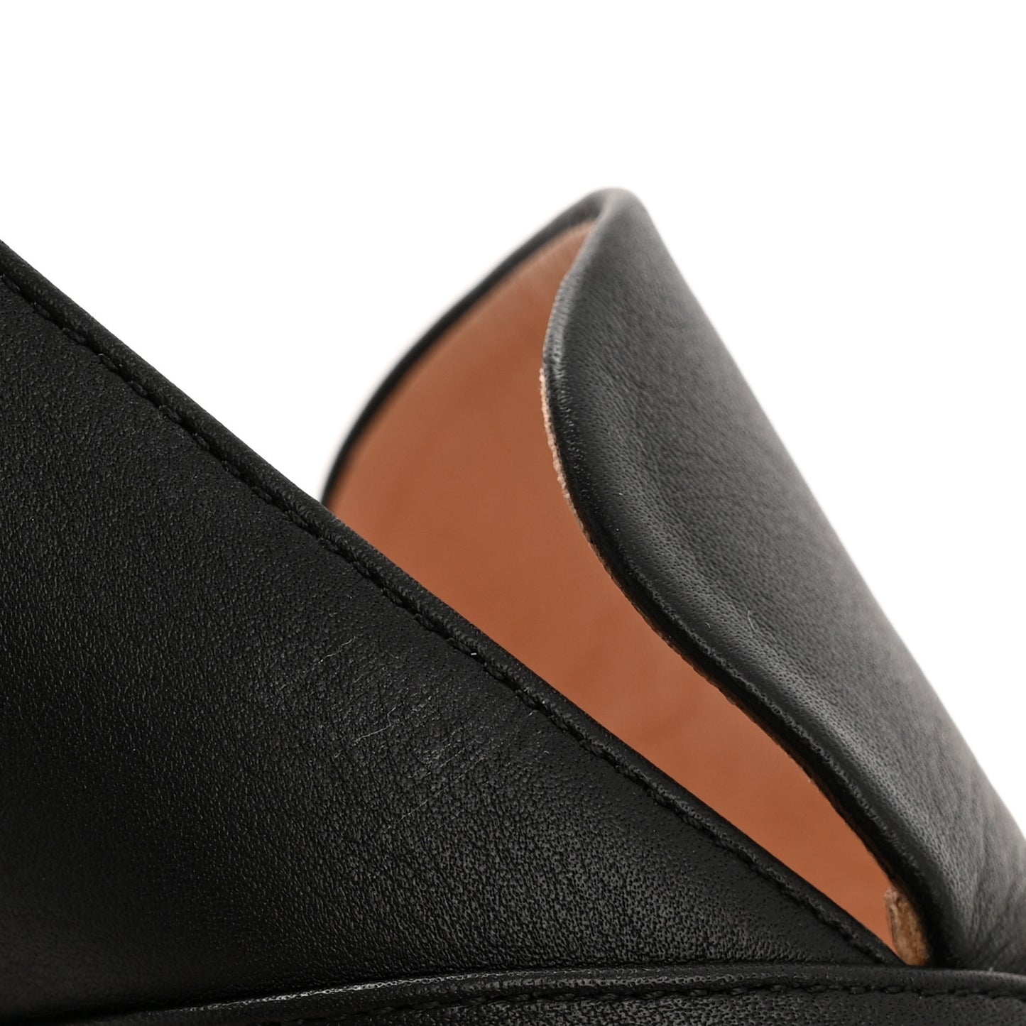Calfskin Womens Horsebit Loafers 36.5 Black