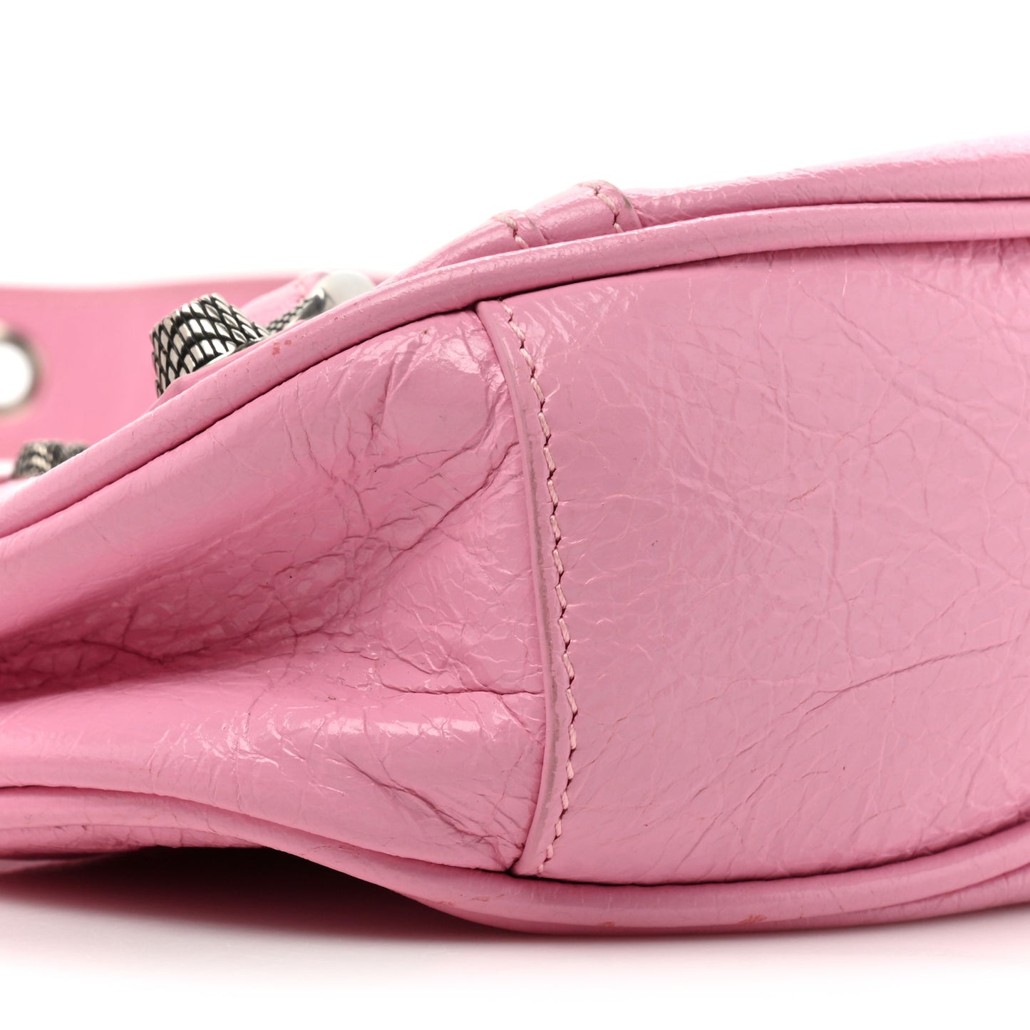 Agneau Arena Le Cagole Shoulder Bag XS Candy Pink