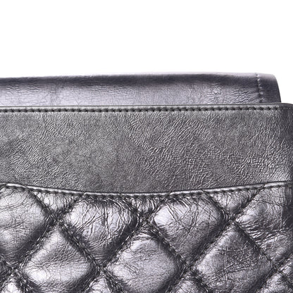 Chanel Metallic Aged Calfskin Quilted 2.55 Reissue 227 Flap Dark Silver 10 of 20