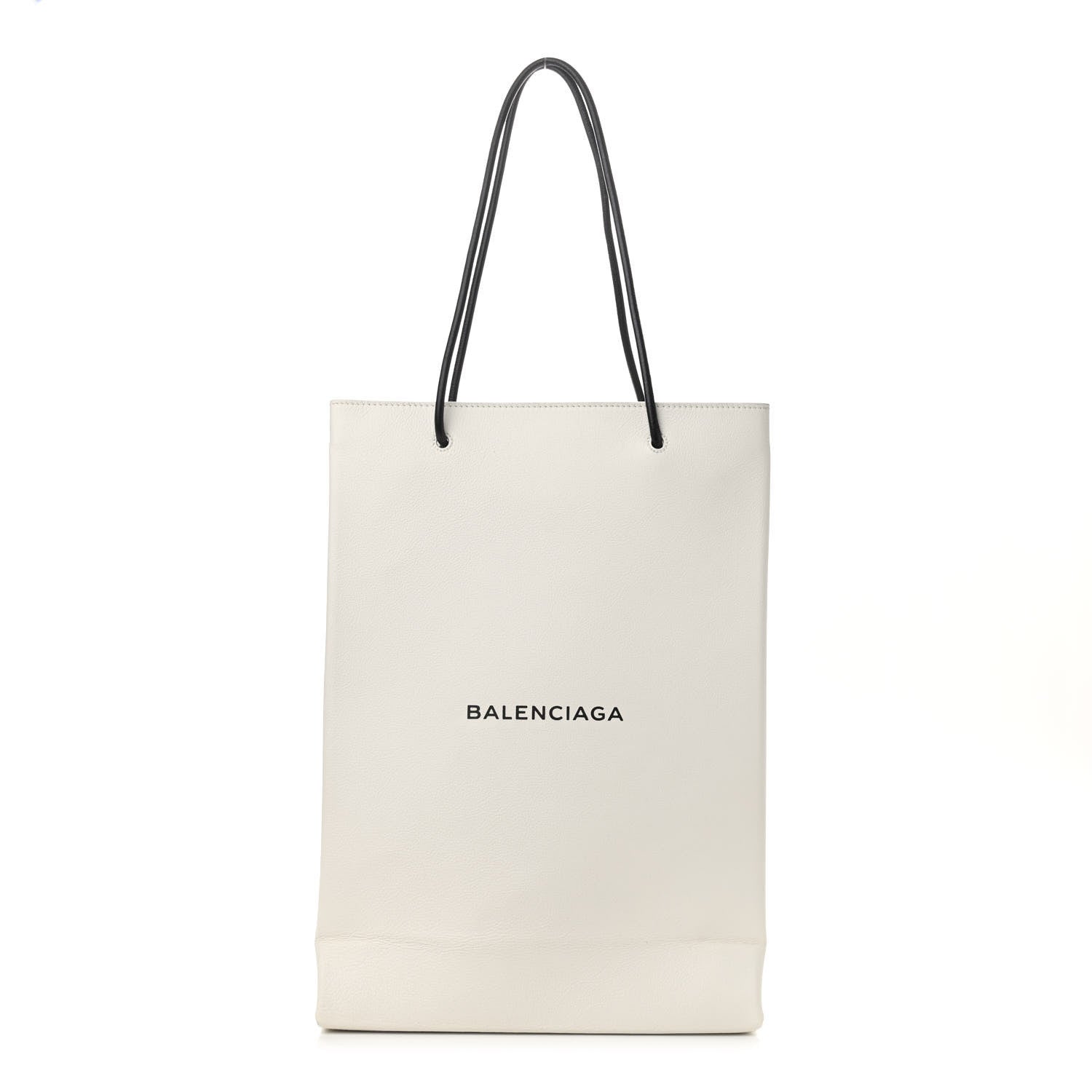 Balenciaga Calfskin Medium Logo North South Shopping Tote White 1 of 10